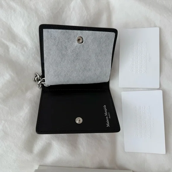 Maison Martin Margiela Black Four Stitches Key & Card Holder
